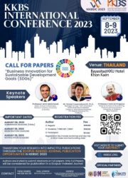 KKBS INTERNATIONAL CONFERENCE 2023 BUSINESS INNOVATION FOR SUSTAINABLE DEVELOPMENT GOALS (SDGS)